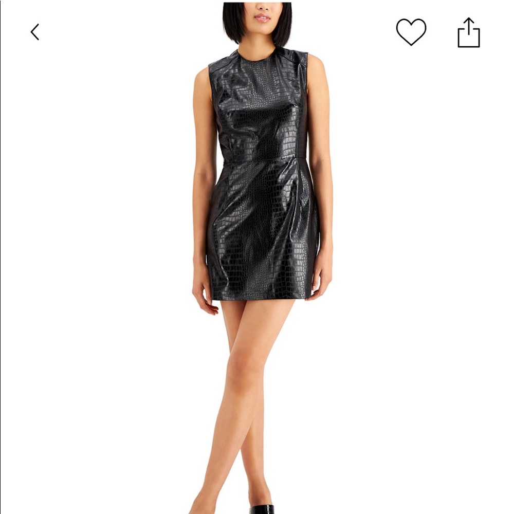 New French Connection mini leather dress size 6